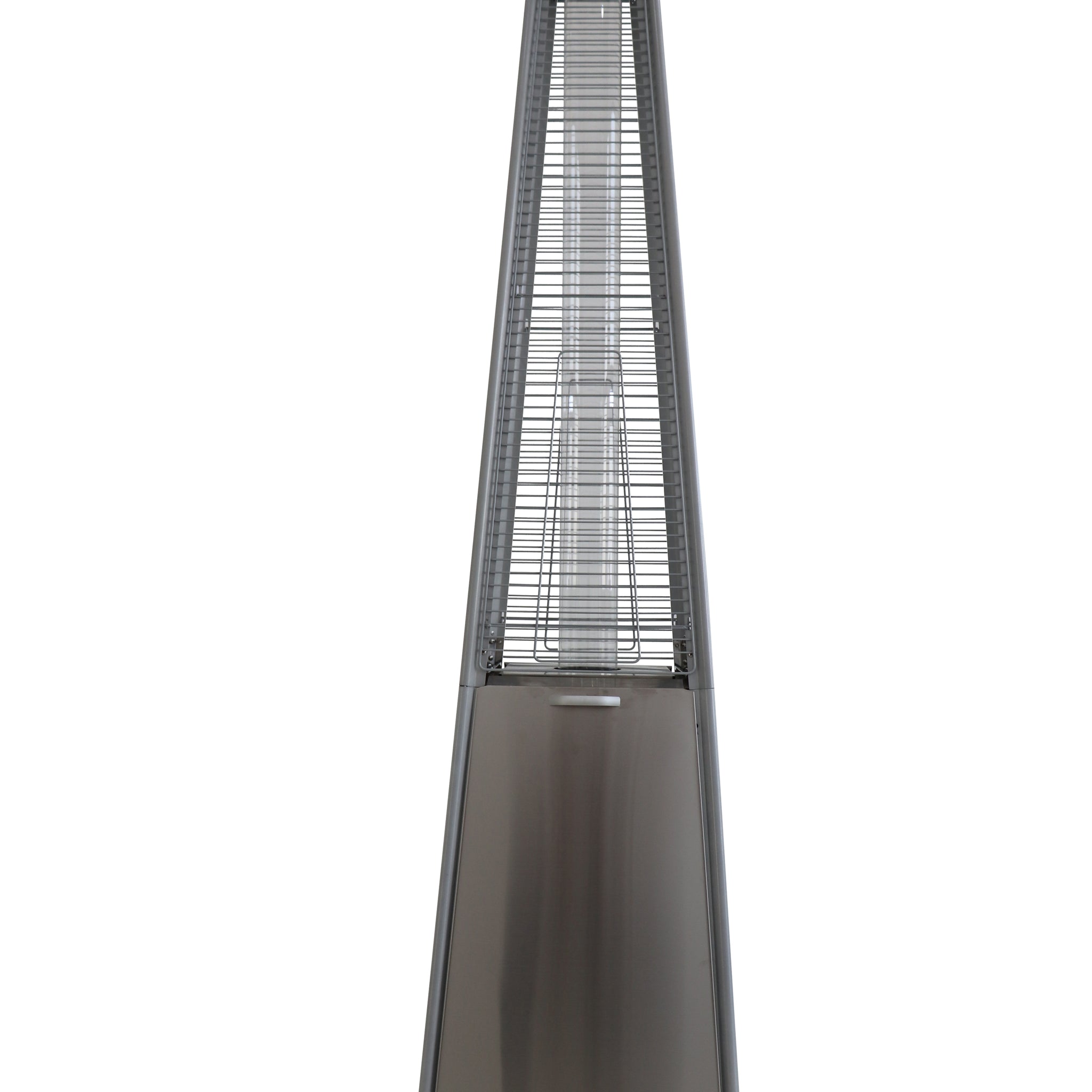 40,000 Btu Propane Standing Patio Heater Stainless Steel Mocha Stainless Steel