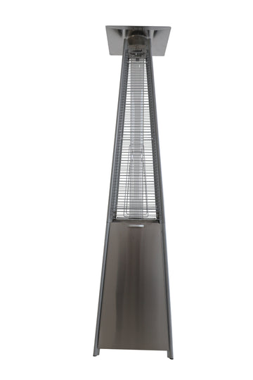 40,000 Btu Propane Standing Patio Heater Stainless Steel Mocha Stainless Steel