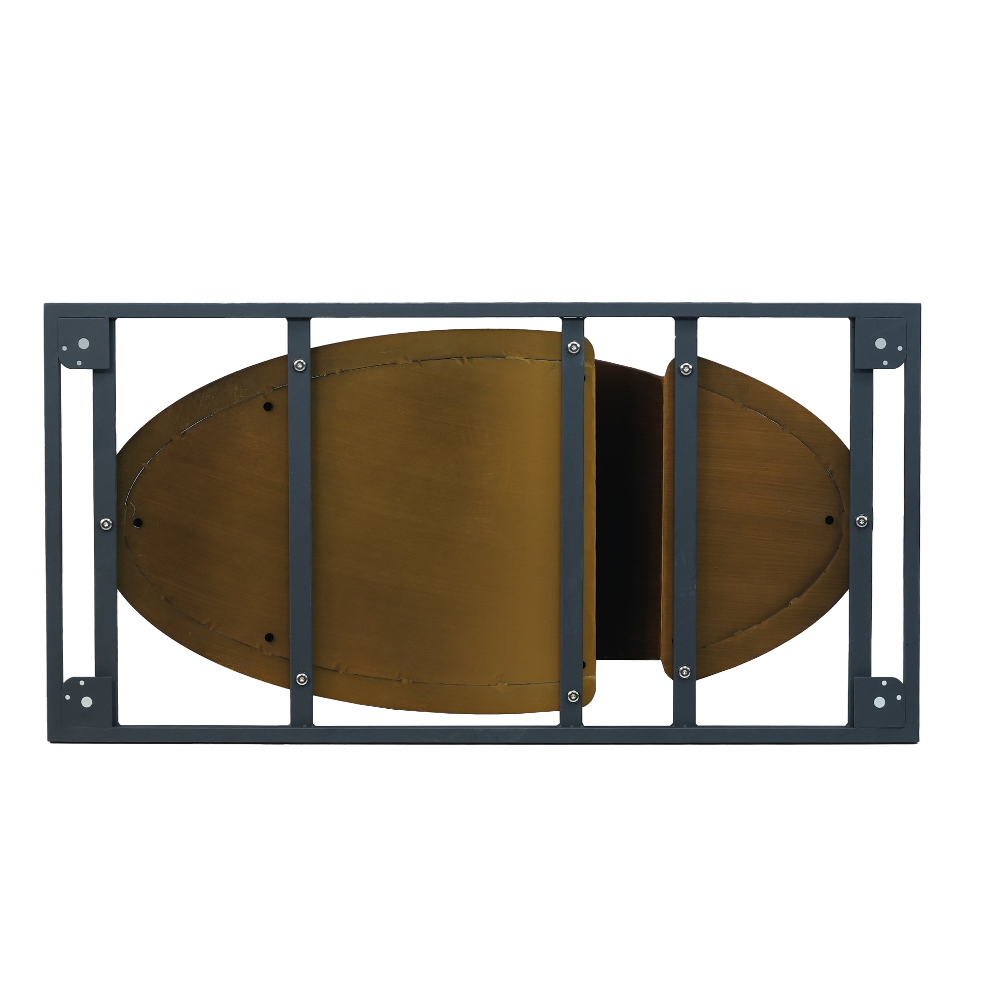 63 "Modern Artificial Stone Curved Black Panel Bronze Iron Metal Legs Can Accommodate 6 8 People Antique Brass,Black Dining Room Metal Sintered Stone