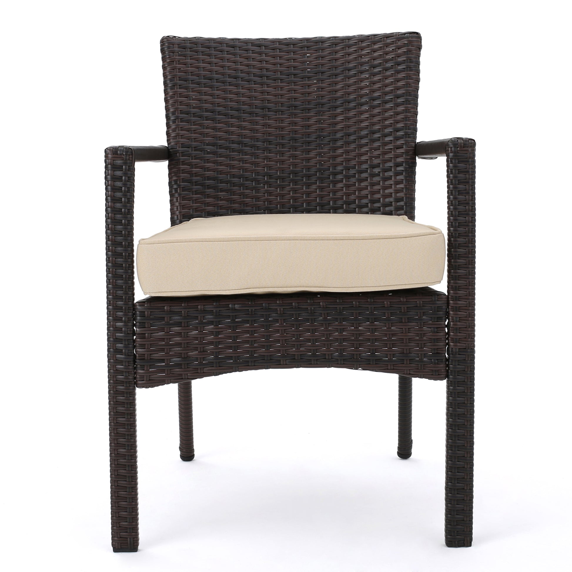 Cancun 4Pcs Chat Set Multi Pe Rattan Iron Waterproof Fabric