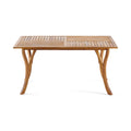 Hermosa 59 Inch Rectangular Wood Table Teak Acacia Wood