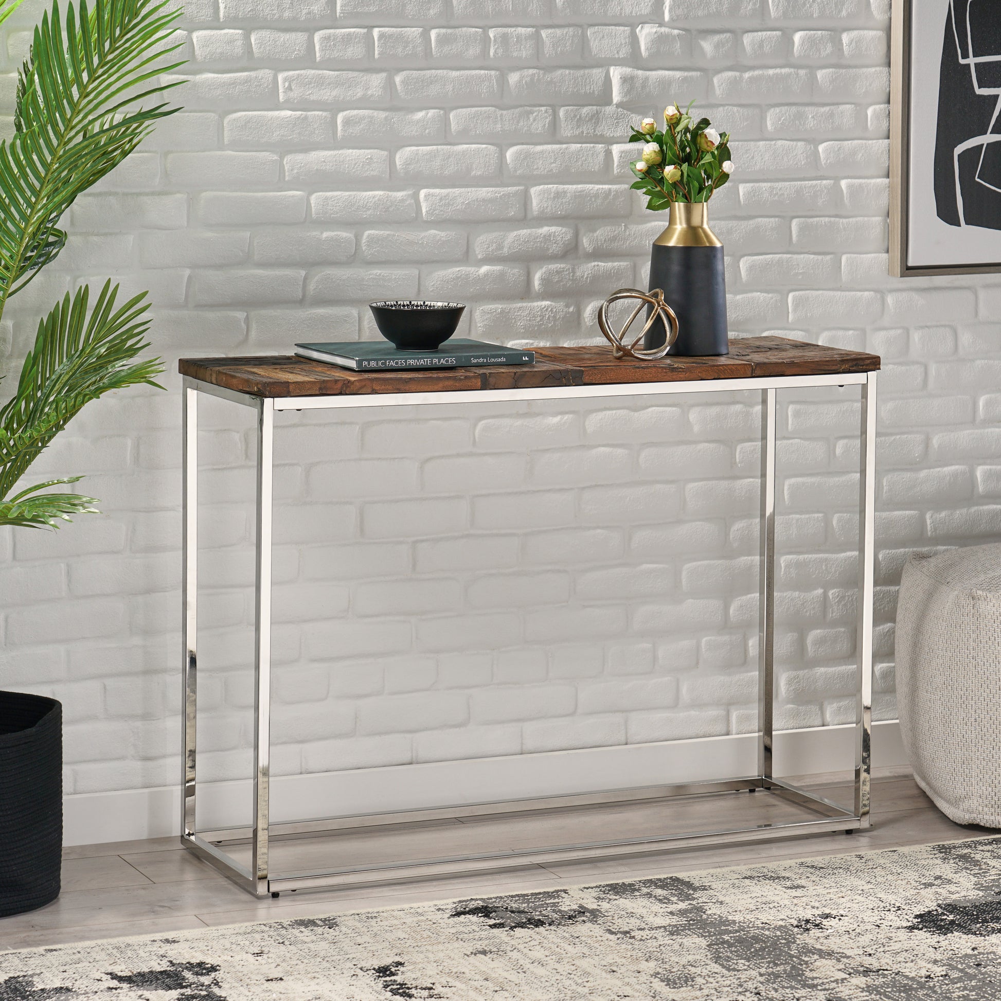 CONSOLE TABLE natural-velvet