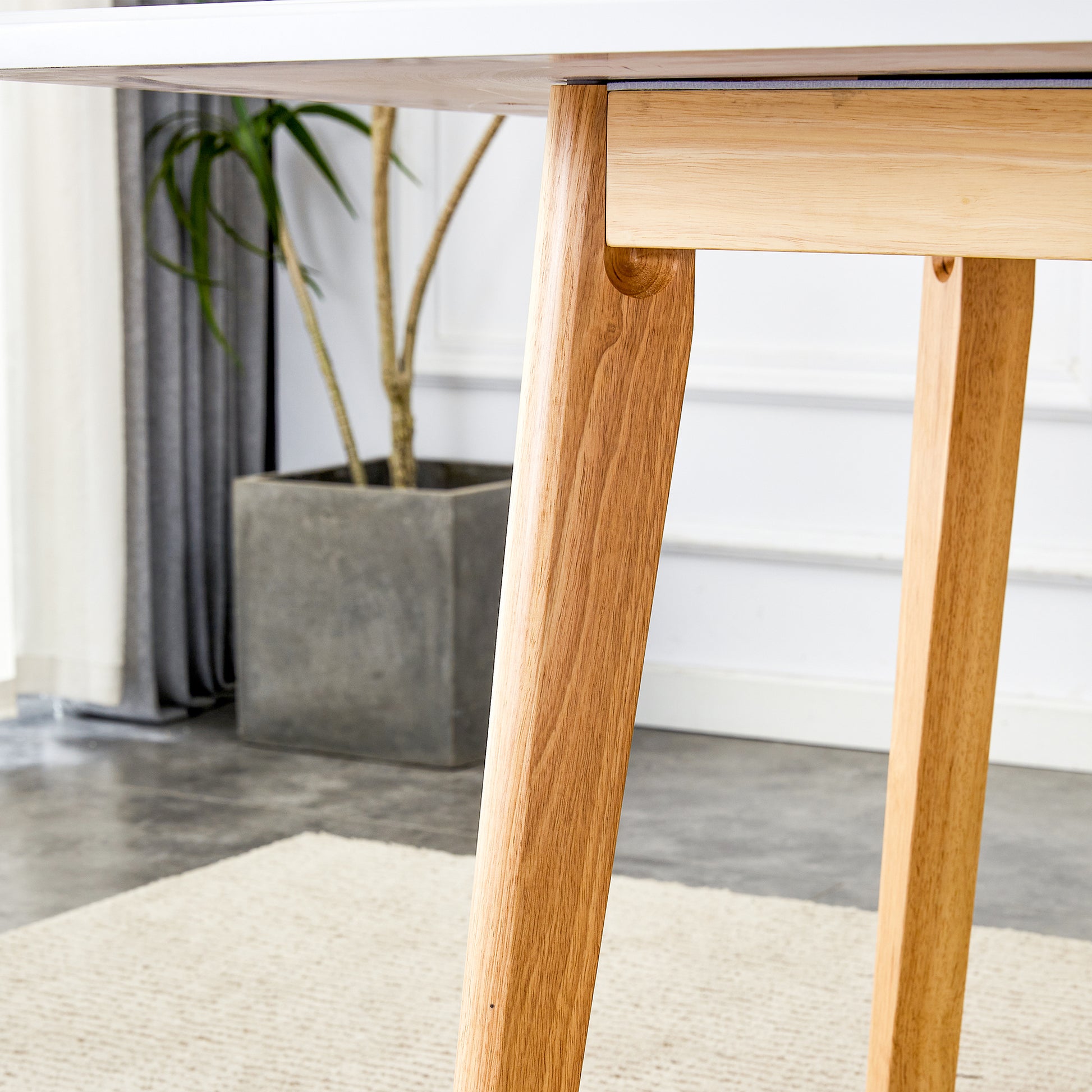 Table And Chair Set. White Sintered Stone Table Top With Rubberwood Legs, Foldable Computer Desk, Foldable Desk, 6 Modern Pu Leather High Cushion Side Chairs With Wood Grain Metal Legs. White Seats 6 Sintered Stone