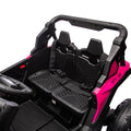 24V Two Seater Kids Ride On Utv W Parents Remote Control,Four Wheel Suspension,Slow Start,Large Wheel Design,Anti Collision Bar,Storage Space,Music,Usb,Bluetooth,Volume Control,Led Lights For Kids 3 . Pink 100 149 Lbs Polypropylene