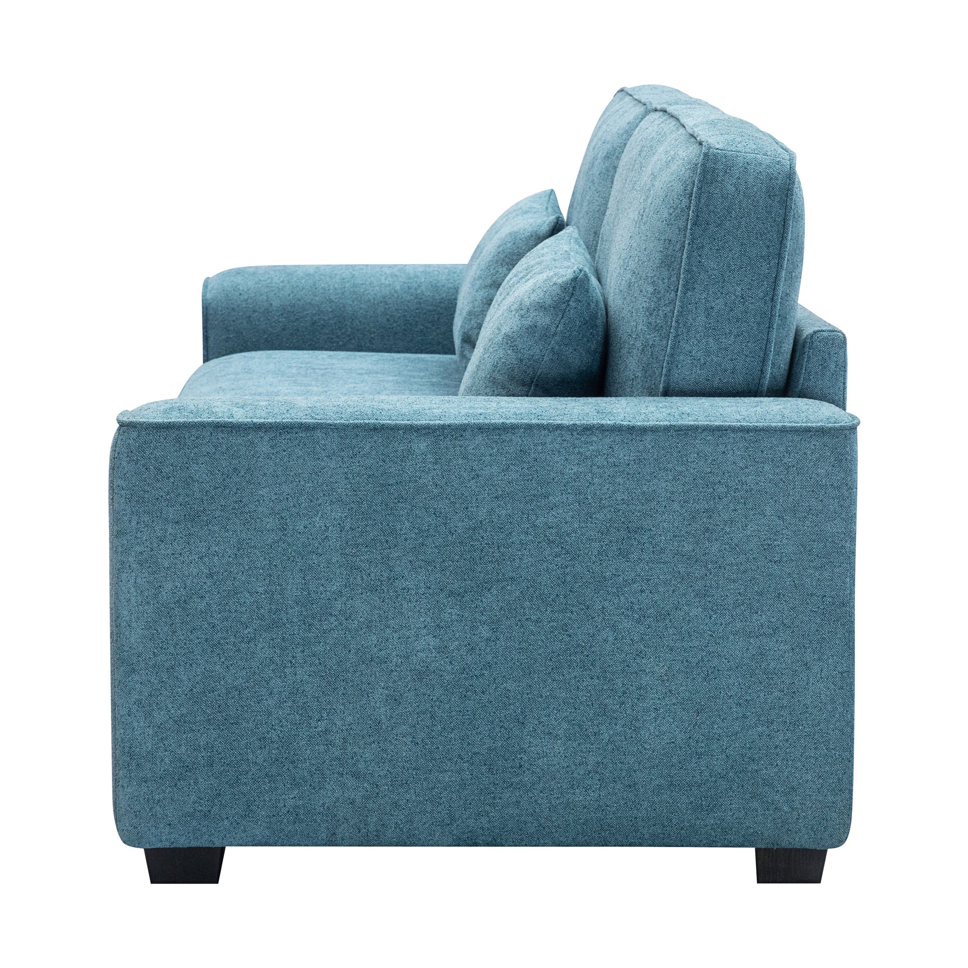 Cozy Duo Blue Loveseat Sofa Blue Solid Wood Mdf 2 Seat
