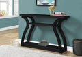 Accent Table, Console, Entryway, Narrow, Sofa, Living Room, Bedroom, Black Laminate, Contemporary, Modern Black Mdf