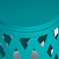 Selen Side Table Teal Iron