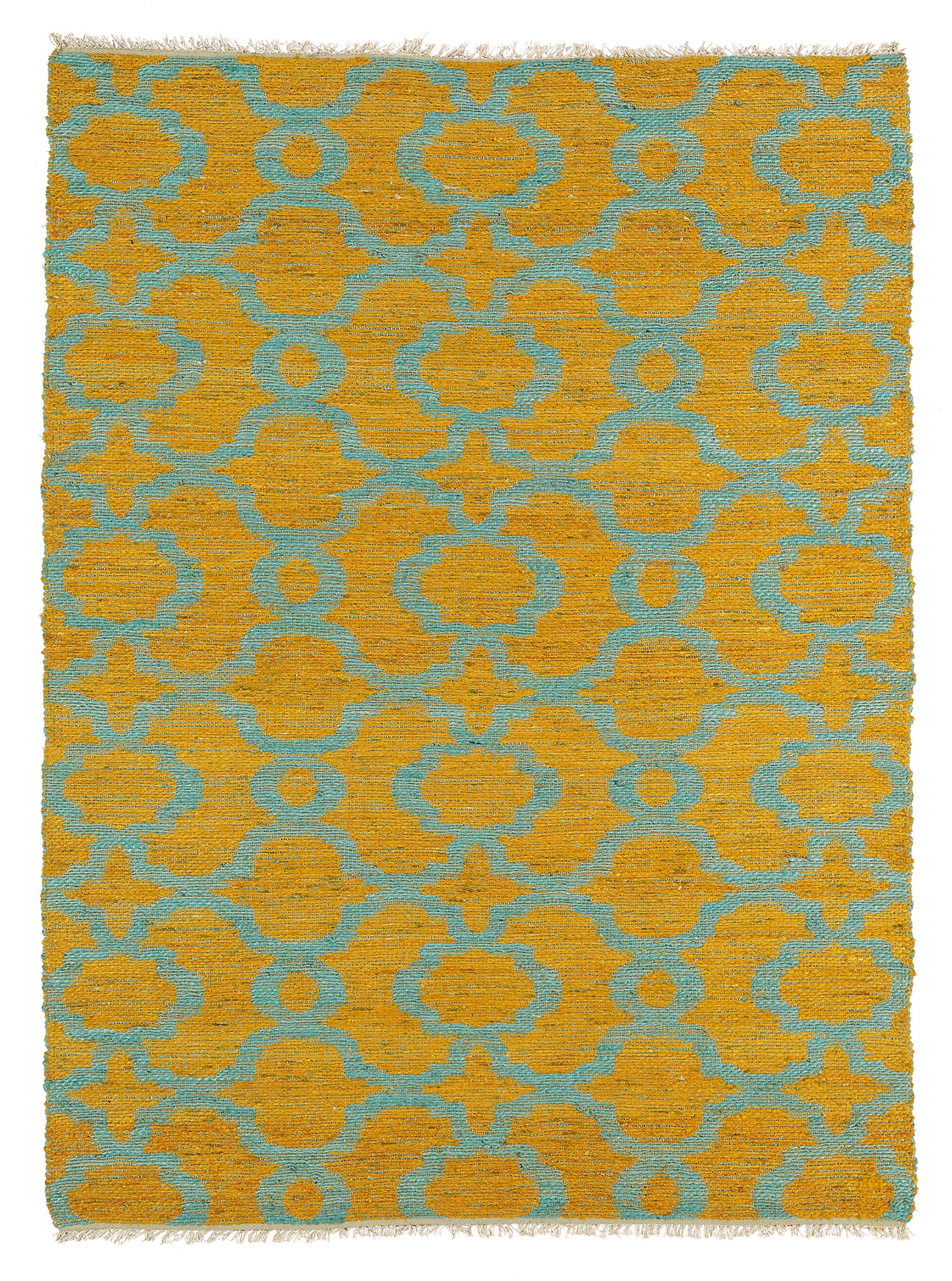 Casual, Contemporary, Modern, Transitional, Kids, Textured Loop Pile 5' X 7'9" Rectangle Area Rug Turquoise Jute