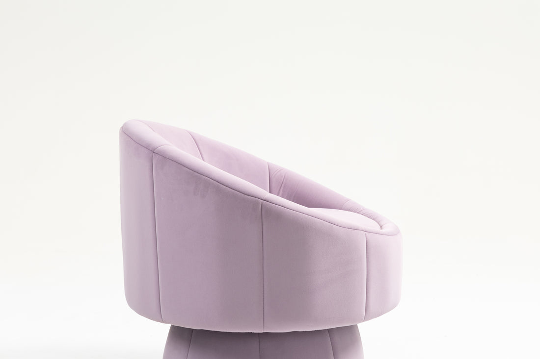 Mid Century Modern Accent Chair With Wood Frame, Upholstered Living Room Chairs With Waist Cushion, Reading Armchair For Bedroom Sunroom Purple Velvet