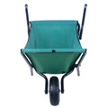 Collapsible Wheelbarrow 176 Lbs Folding Yard Garden Wheelbarrow Foldable Lightweight Gardening Heavy Duty Oxford Cloth Green Lawn Cart For Grass, Leaf, Garden Supplies, 10