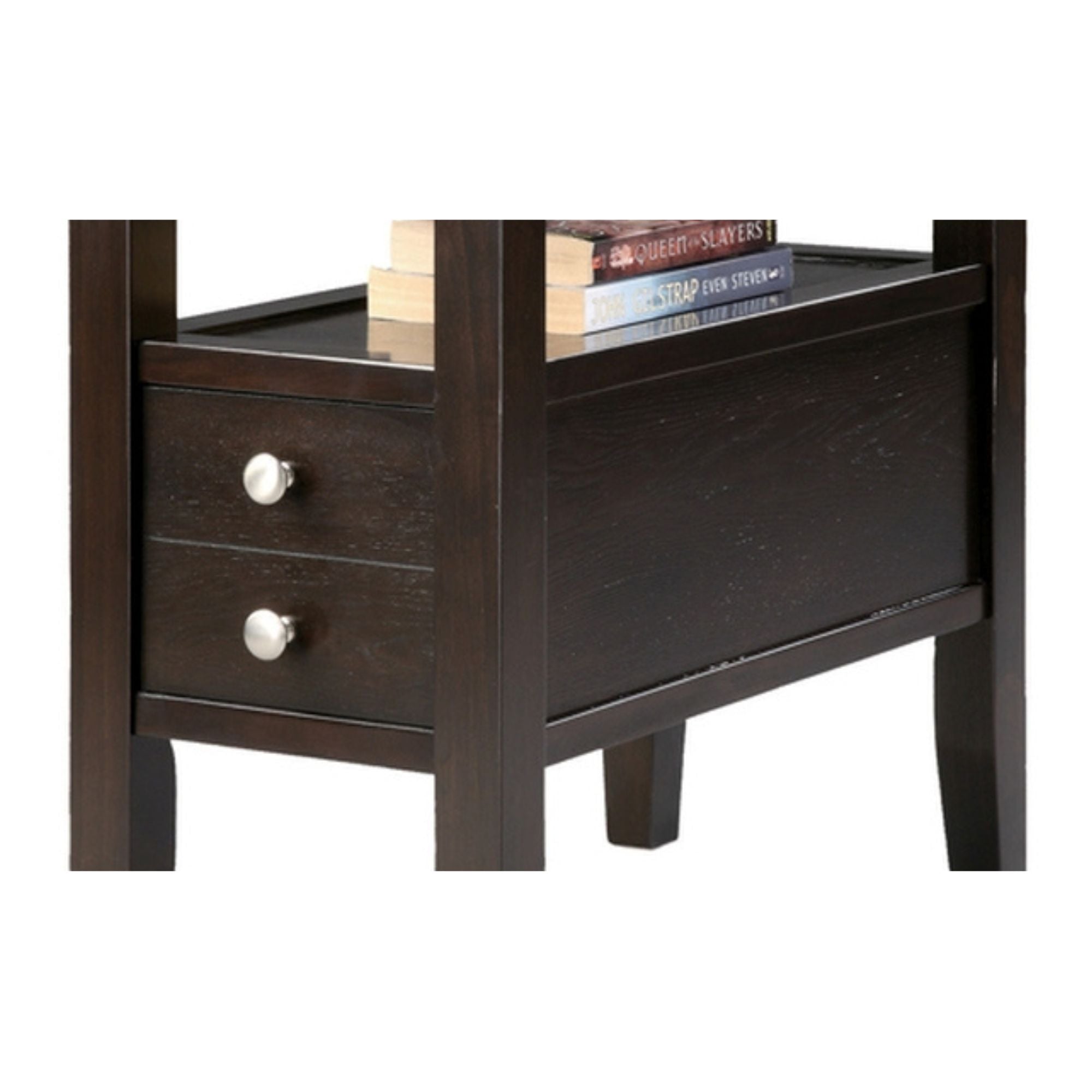 New Furniture, 24'' deals Tall 2 - Drawer End Table, Brown