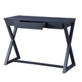 Charcoal 1 Drawer Console Table Charcoal Primary Living Space Poplar Rectangular Wood