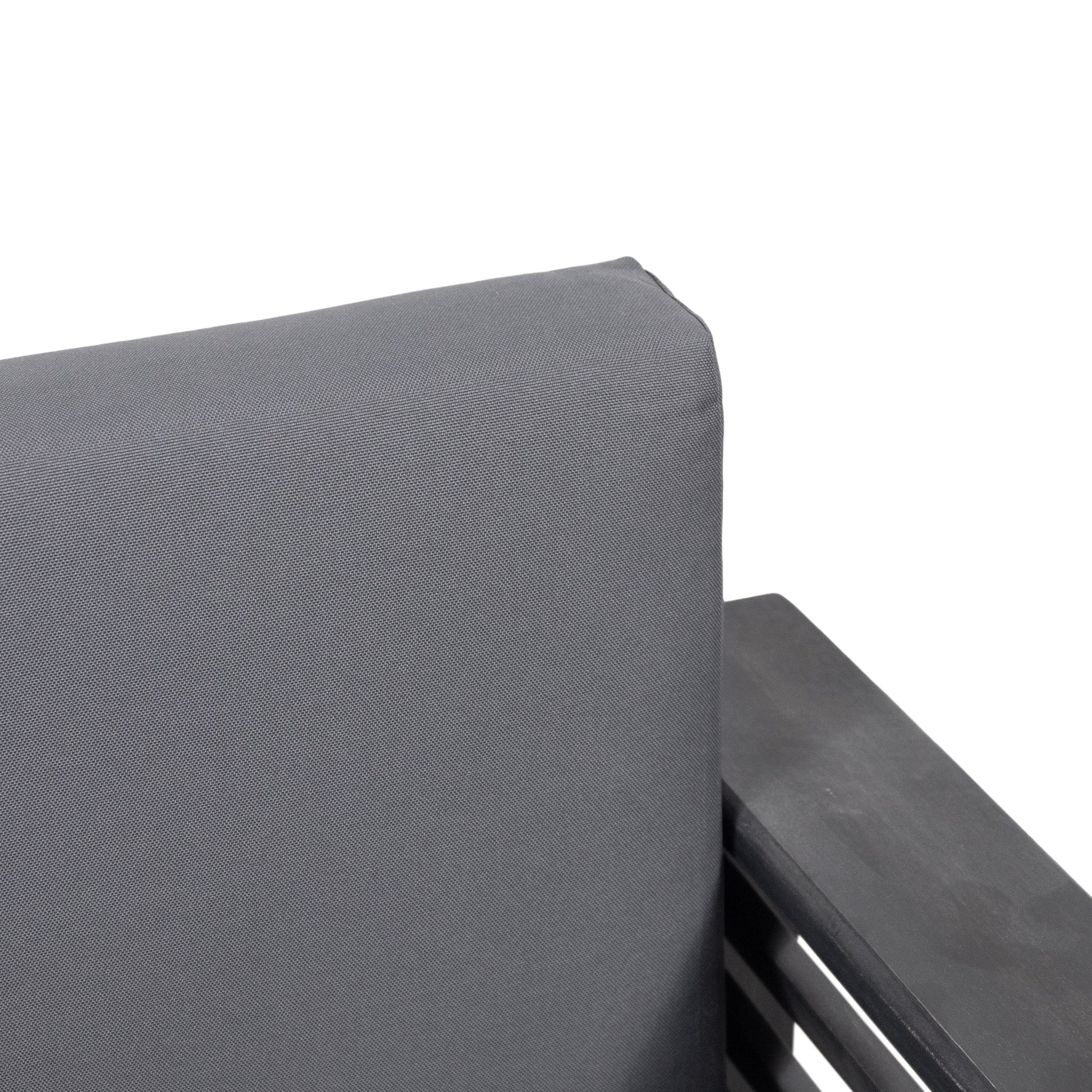 Set Of 2 Outdoor Acacia Wood Club Chairs With Cushions, Dark Gray, 27.75"D X 32"W X 27.75"H Yes Grey Foam Acacia Wood