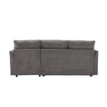 United We Win Furniture, Modular L Shaped Sofa, Modular Long Sofa With Reversible Chaise Lounge, Sofa Bed, Sleeper Sofa, Modular Sofa Combination With Storage Seats. Dark Gray Chenille 3 Seat