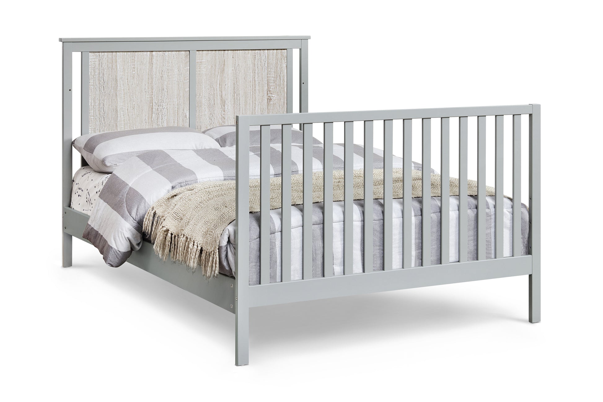 Connelly 4 In 1 Convertible Crib Gray Rockport Gray Grey Wood