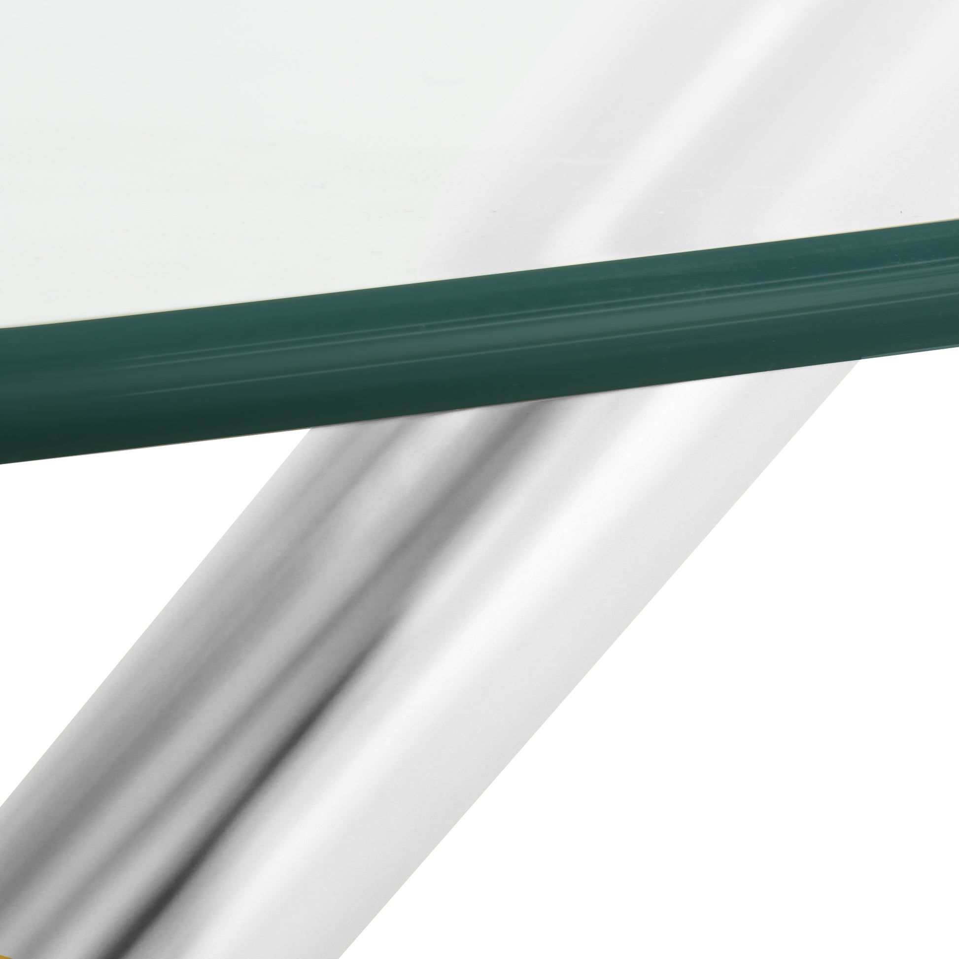 Modern Simple Round Table Leg Accessories, Electroplated Round Leg Accessories Chrome Seats 2 Metal