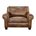 Rustic All Leather Chair Premium Construction, Top Grain Leather Nail Head Trim, Contrasting Pillows Comfort And Style In Casual Living Spaces Camel Foam Leather