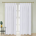 Newport Cotton Lining Window Curtains For Bedroom, Linen Curtains For Living Room, 108 Inches Long Curtains For Living Room, White White Linen