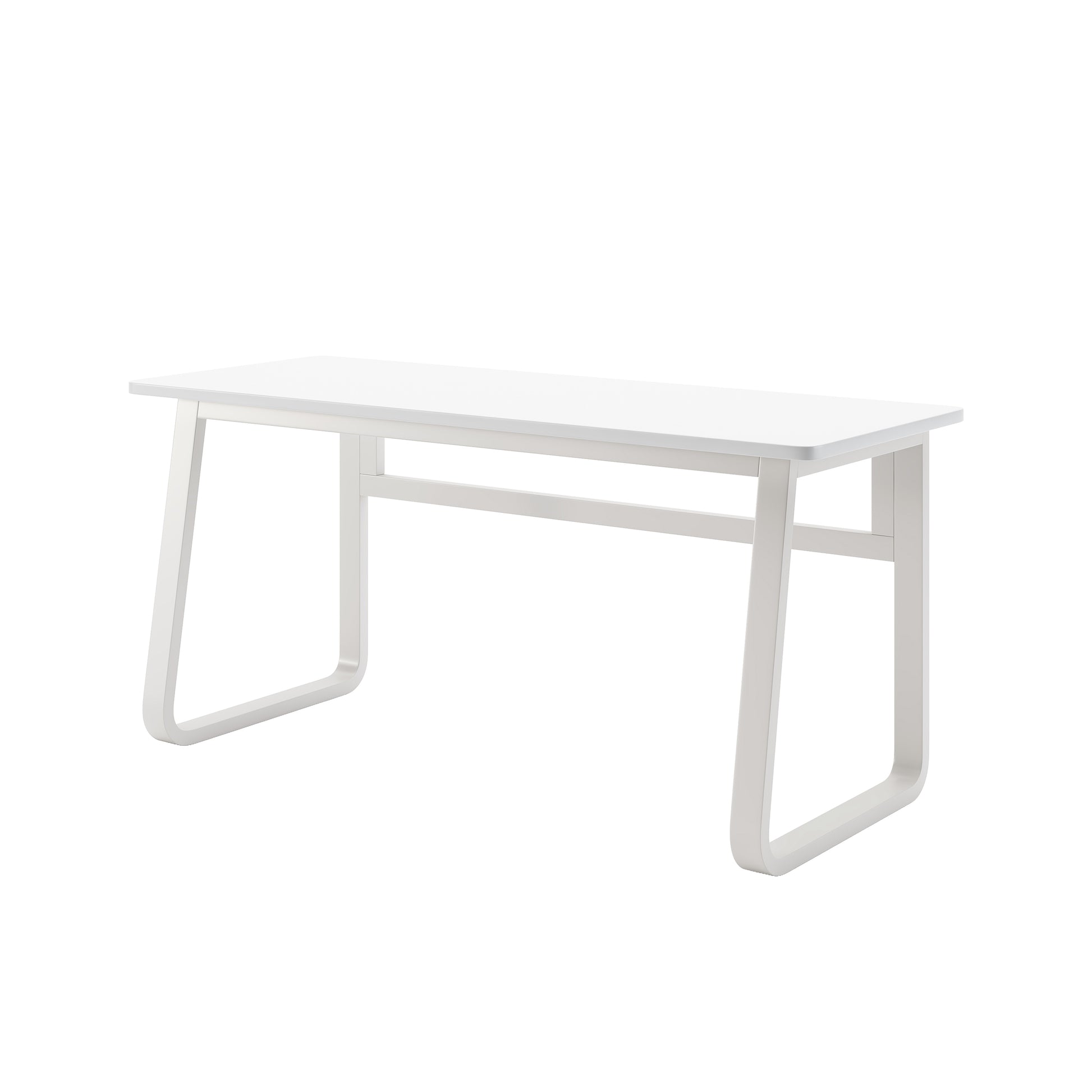 L47.2Inch Computer Desk Table Simple Gaming Table Chair Home Desk Student Writing Desk Bedroom Desk Workbench Desk White Metal