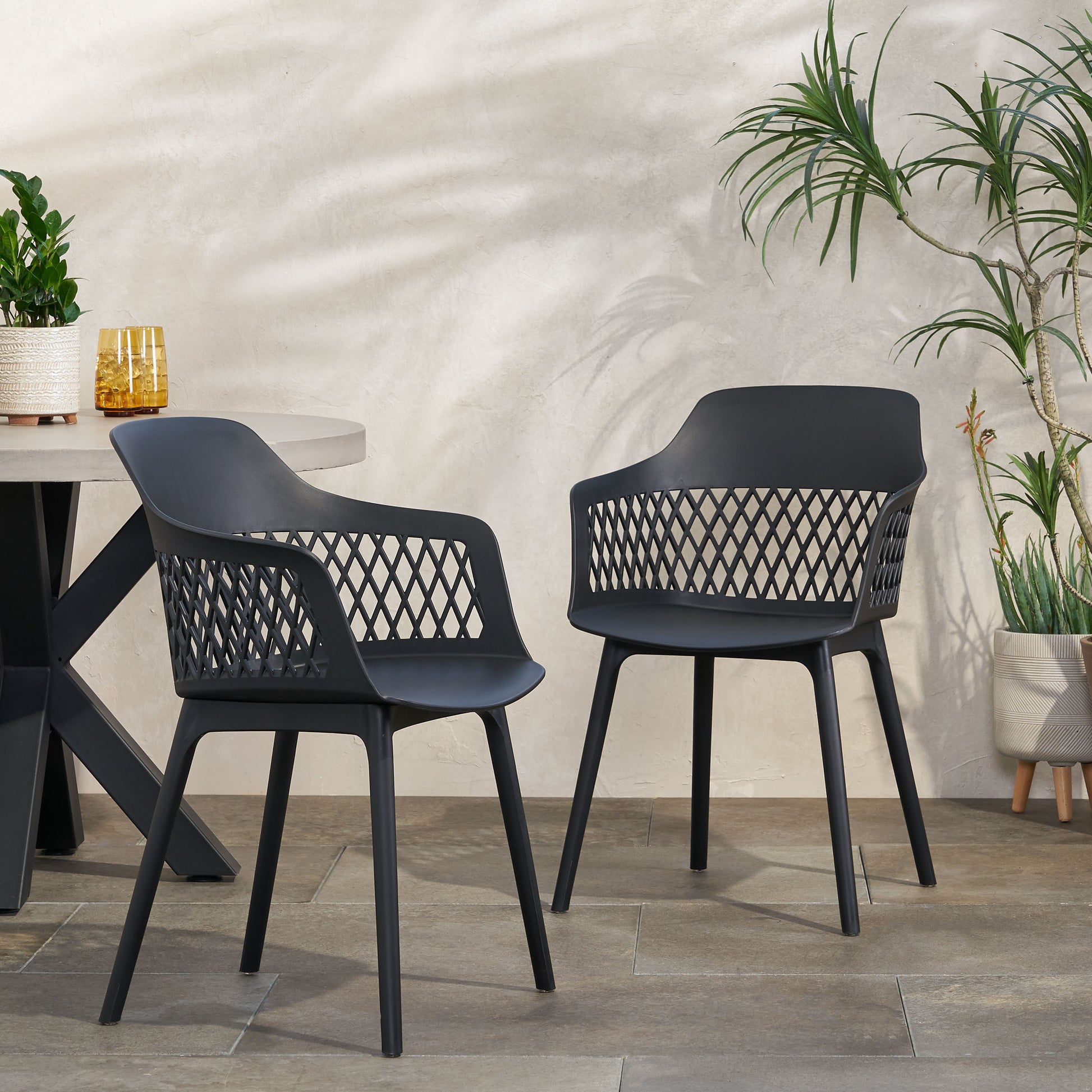 Azalea Chair Black Polypropylene