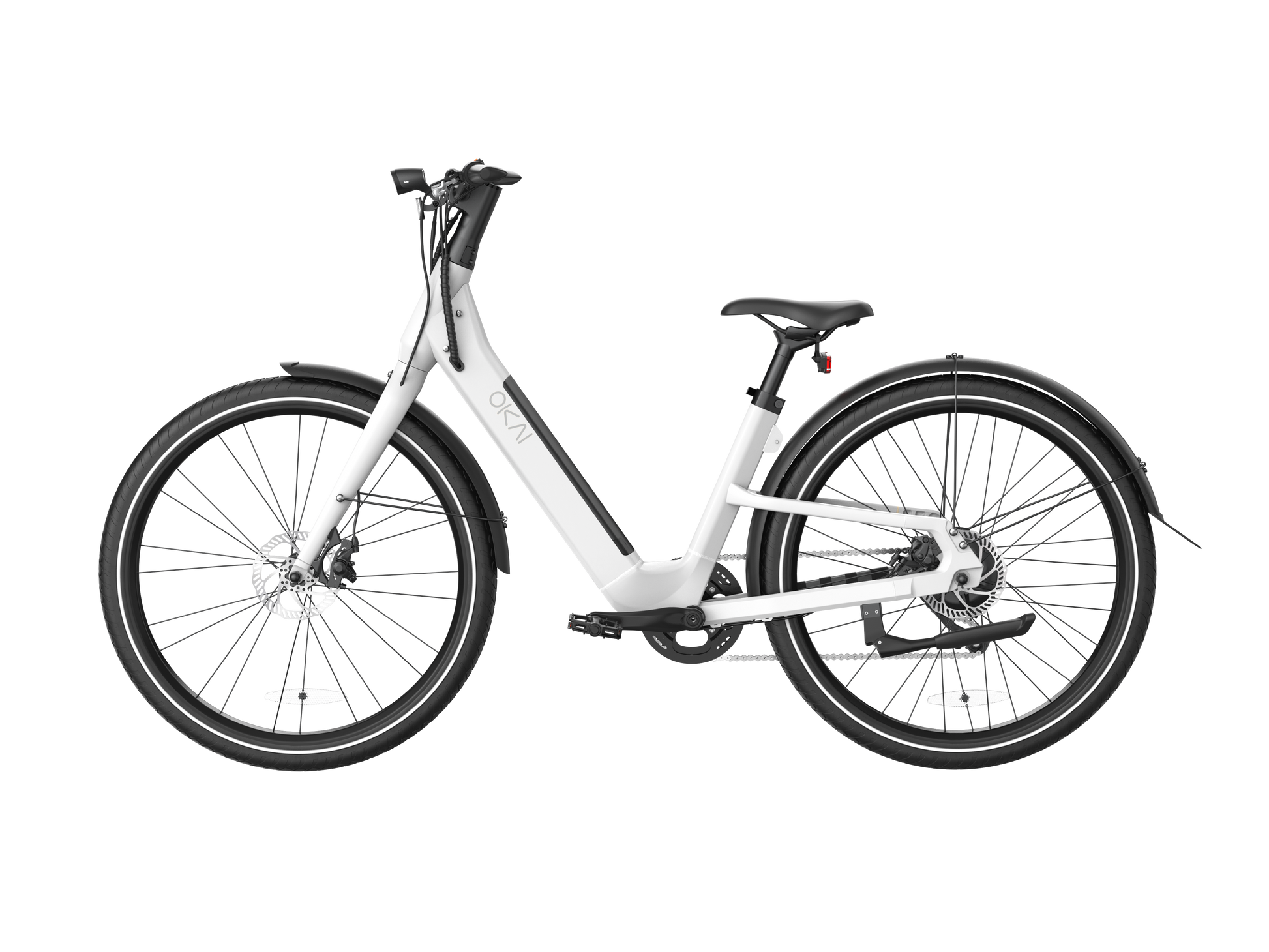 Electric Bike W 40 Miles Max Operating Range And 25 Mph Max Speed White White Aluminum