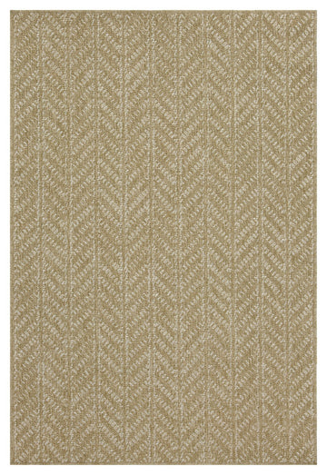 Earth Gc Ntl1014 Jute White 5 Ft. 3 In. X 7 Ft. 3 In. Indoor Outdoor Area Rug Natural White Polyester Polypropylene