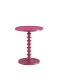 Acton Accent Table, Purple Ac01196 Rose Pink Wood