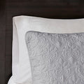 Reversible Quilt Set Grey King Cal King King Grey Cotton