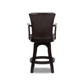 Williams 27In Swivel Counter Height Bar Stool, Vintage Brown Faux Leather Brown Foam Faux Leather