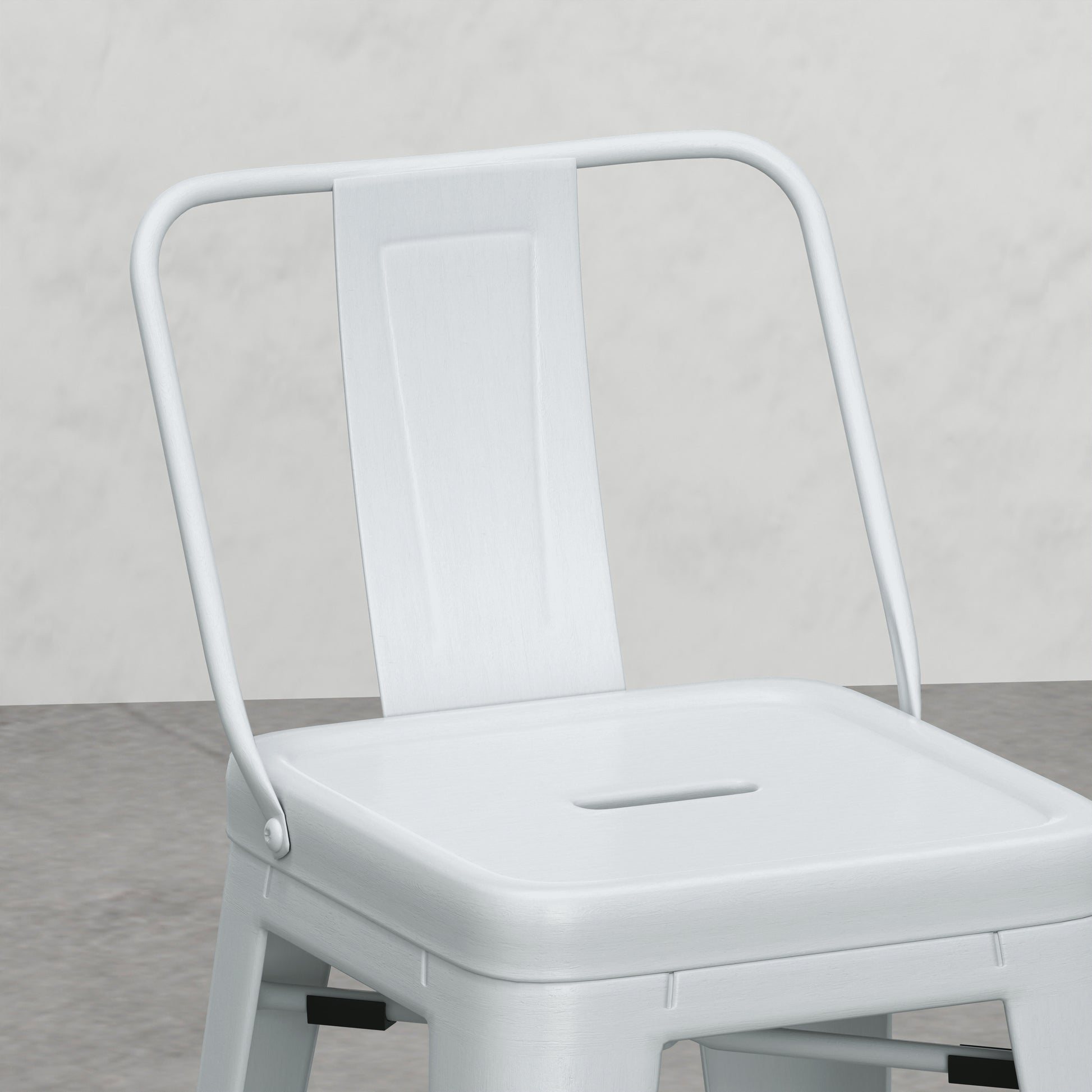 Keeley 24 Inch Metal Counter Height Stool Set Of 2 White Metal