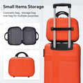 Luggage 4 Piece Set With Spinner Wheels, Hardshell Lightweight Suitcase With Tsa Lock,Checked Luggage,Orange 12 20 24 28In Orange Abs