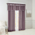 Twist Tab Lined Window Curtain Panel Only 1 Pc Window Panel Purple Polyester