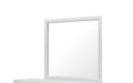 Mirage White Mirror White Rubber Wood