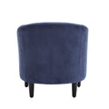 Coolmore Living Room Accent Barrel Chair, Century Modern Style Decorative Chair, Armchair For Living Room With Thick Cushions And Pillows, Comfy Single Sofa Chair, Chair With Wooden Legs,Blue Blue Corduroy