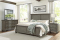 Transitional Rustic Style Coffee And Antique Gray 5 Drawer Chest 1Pc Flat Knobs Classic Bedroom Furniture Antique Gray,Coffee Wood