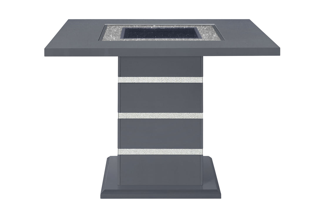 Ariya Dark Grey Bar Table Grey Rubber Wood