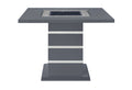 Ariya Dark Grey Bar Table Grey Rubber Wood