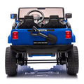 24V Two Seater Kids Ride On Car W Parents Remote Control, Licensed Toyota Lc250,2Wd,110W Motors,With Shovel,Three Point Seat Belt,Slow Start,Speed Adjustment,Bluetooth,Music For Kids Aged 3 . Blue 100 149 Lbs Polypropylene