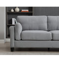 Oversized Modern 3 Pieces Sofa Set For Living Room Double Armrest Comfy Deep Seat Furniture Sets Chair & Loveseat & 3 Seater Couch, Gray Gray Primary Living Space Fabric 6 Seat