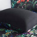 5 Piece Comforter Set Black Full Queen Full Multicolor Polyester