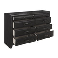 Modern Style 8 Drawers Dresser 1Pc Espresso Finish Wooden Bedroom Furniture Home Espresso Bedroom Modern Wood