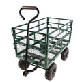 Wagon Cart Garden Cart Trucks Make It Easier To Transport Firewood Green Garden & Outdoor Metal