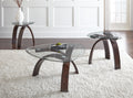 Pitman 3 Piece Occasional Table Set Brown Brown Wood