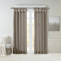 Twist Tab Lined Window Curtain Panel Only 1 Pc Panel Pewter Polyester