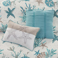 6 Piece Cotton Sateen Quilt Set With Throw Pillows Aqua Full Queen Full Aqua Cotton