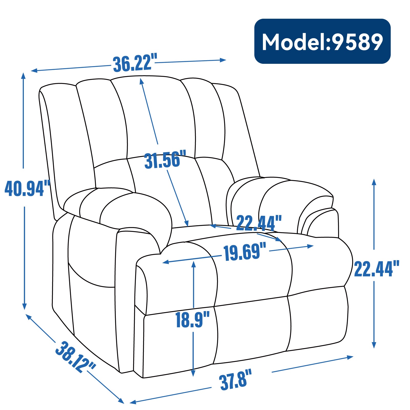 Dual Motor Heat Massage Infinite Position Up To 350 Lbs Electric Power Lift Recliners With Power Remote, Medium Firm And Heavy Duty, Blue Blue Chenille Power Remote Metal Primary Living Space Medium Firm Pillow Back Heavy Duty American Design Pine Pillow