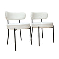 White Dining Chairs Set Of 4, Mid Century Modern