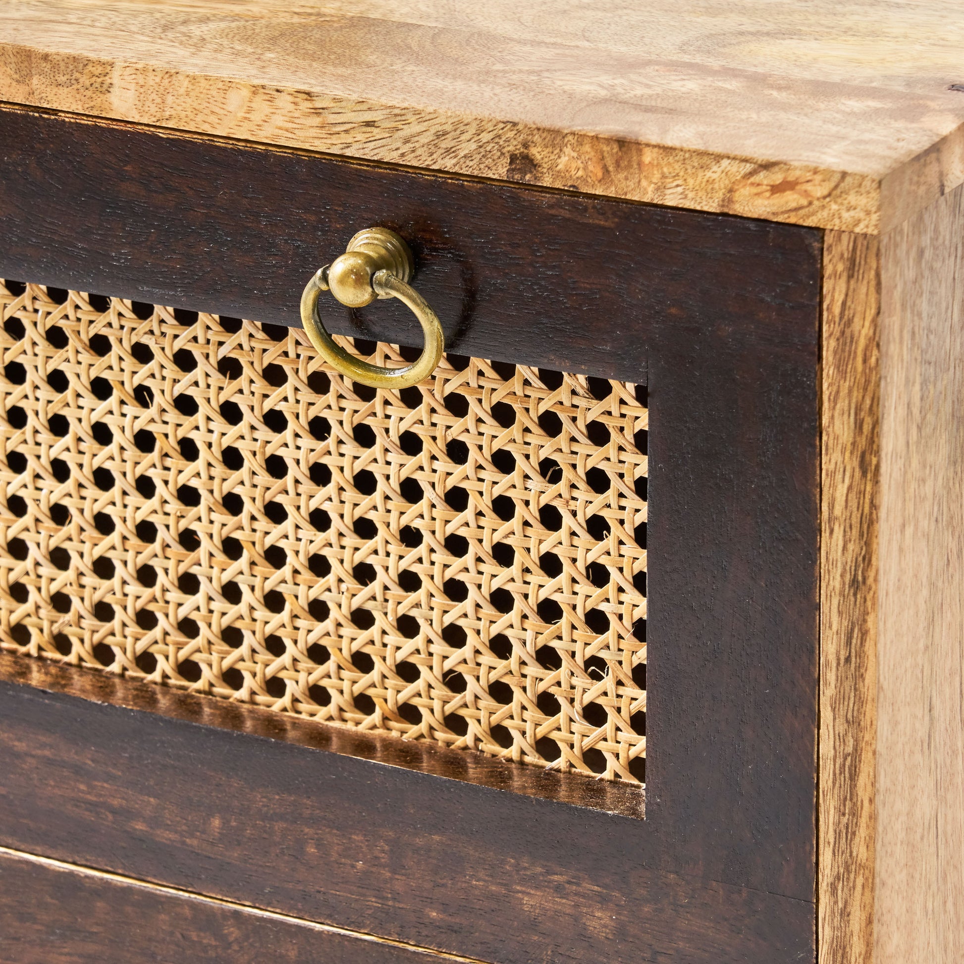 3 Drawer Side Board - Natural Wood