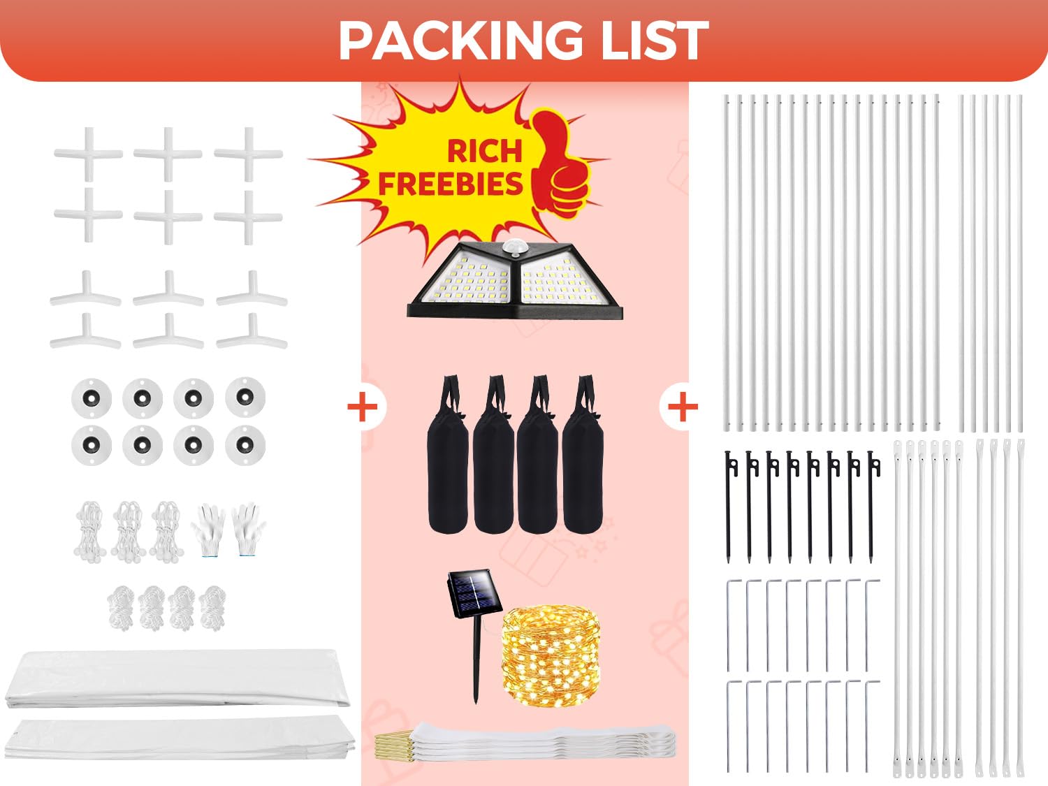 Sannwsg Party Tent 13X26Ft Heavy Duty Canopy Tent With Removable Sidewalls,3 Box Outdoor Waterproof Patio Camping Gazebo Shelter,Perfect For Wedding Holiday Birthday Bbq Backyard Evening Tent White Garden & Outdoor Metal