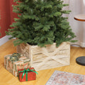 Homcom Wooden Christmas Tree Collar Box, 24